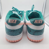 Nike Dunk Low Snakeskin Coral - size 11.5