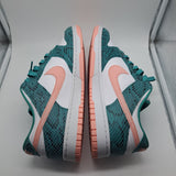 Nike Dunk Low Snakeskin Coral - size 11.5