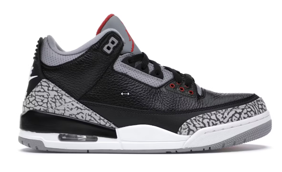 Jordan 3 Black Cement (2018) - size  14