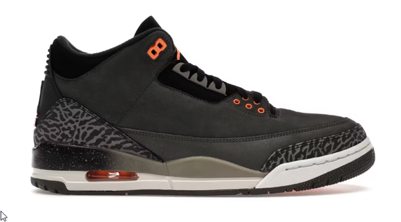 Jordan 3 Fear Pack - size  10.5