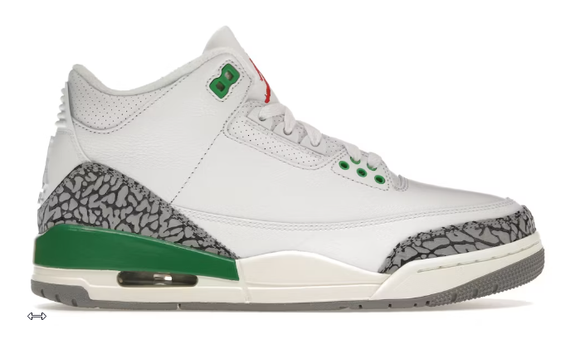 Jordan 3 Lucky Green - size  7.5w