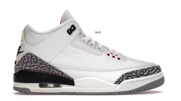 Jordan 3 White Cement Reimagined - size  6.5Y