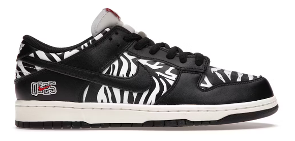 Nike SB Dunk Low Quartersnacks Zebra - size  11