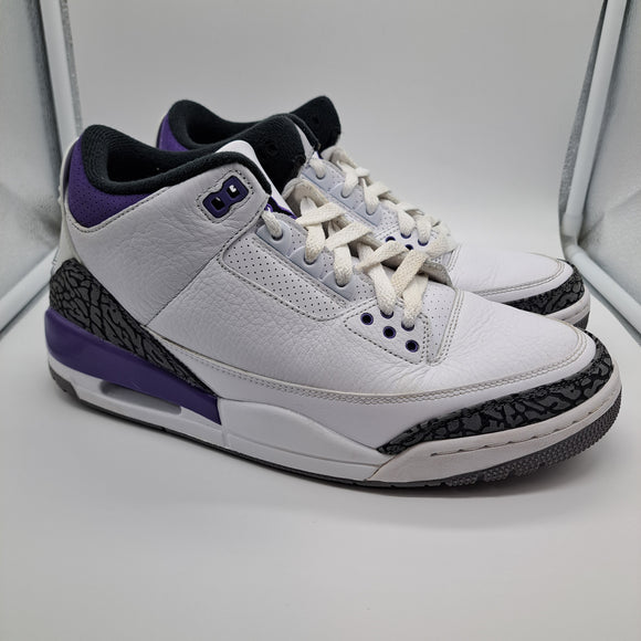 Jordan 3 Dark Iris - size 9.5