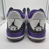 Jordan 3 Dark Iris - size 9.5