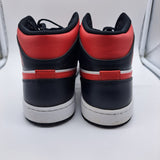 Jordan 1 Mid White Black Red - size 9.5