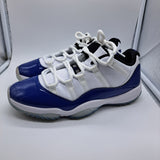 Jordan 11 Low White Concord - size 9.5w