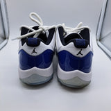 Jordan 11 Low White Concord - size 9.5w