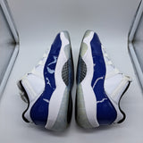 Jordan 11 Low White Concord - size 9.5w