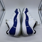 Jordan 11 Low White Concord - size 9.5w