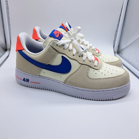 Nike AF1 Low Coconut Milk Hyper Royal - size 7.5