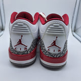 Jordan 3 Cardinal Red - size 7
