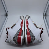 Jordan 3 Cardinal Red - size 7