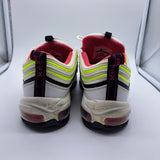 Nike Air Max 97 White Pink Black Volt - size 7y