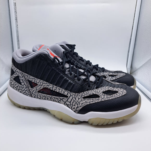 Jordan 11 Low IE Black Cement - size 11.5