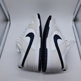 Nike Dunk Low White Midnight Navy - size 10