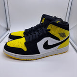Jordan 1 Mid Yellow Toe Black - size 12
