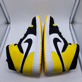 Jordan 1 Mid Yellow Toe Black - size 12