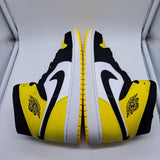 Jordan 1 Mid Yellow Toe Black - size 12