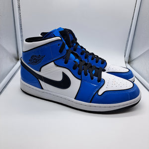 Jordan 1 Mid Signal Blue - size 11.5