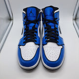 Jordan 1 Mid Signal Blue - size 11.5