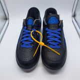 Jordan 2 Off-White Black/Blue - size 8.5