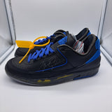 Jordan 2 Off-White Black/Blue - size 8.5