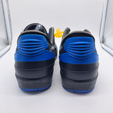 Jordan 2 Off-White Black/Blue - size 8.5