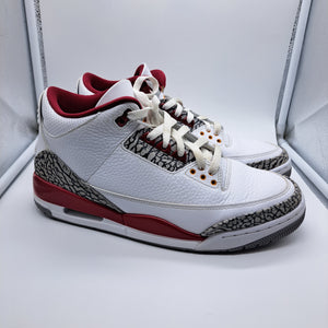 Jordan 3 Cardinal Red - size 10.5