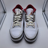 Jordan 3 Cardinal Red - size 10.5