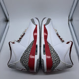 Jordan 3 Cardinal Red - size 10.5