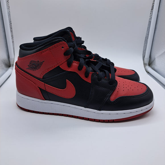 Jordan 1 Mid Banned Red (2020) - size 6y