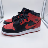 Jordan 1 Mid Banned Red (2020) - size 6y