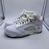 Jordan 5 White Metallic - size 6.5y