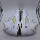 Jordan 5 White Metallic - size 6.5y