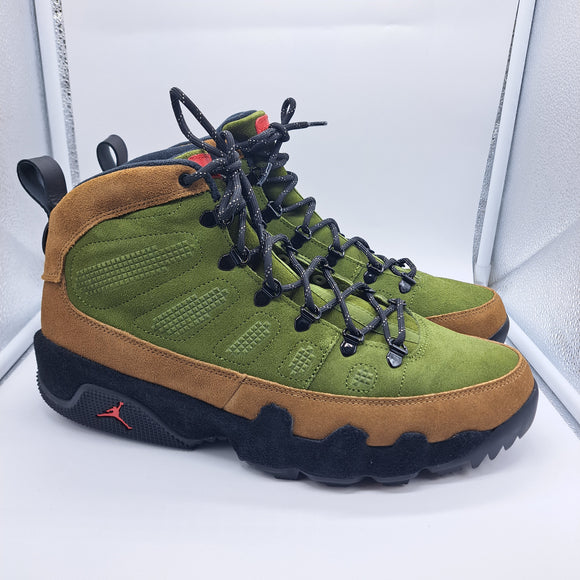 Jordan 9 Boot NRG Military Brown Legion Green - size 131