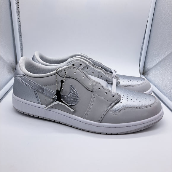 Jordan 1 Low Metallic Silver - size 13