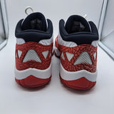 Jordan 11 Low IE White Gym Red - size 10