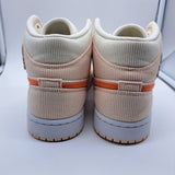 Jordan 1 Mid Corduroy Sail - size 10.5w