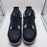 Jordan 4 Black Canvas - size 10.5