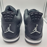 Jordan 4 Black Canvas - size 10.5