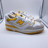 New Balance 550 Sea Salt Varsity Gold - size 8