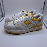New Balance 550 Sea Salt Varsity Gold - size 8