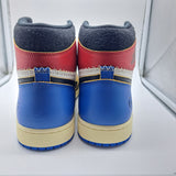 Jordan 1 Union Fragment Varsity Red Royal Blue - size 12