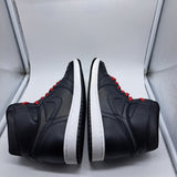 Jordan 1 Black Satin Gym Red - size 10.5