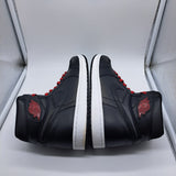 Jordan 1 Black Satin Gym Red - size 10.5