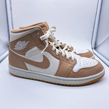 Jordan 1 Mid Tan Gum - size 10