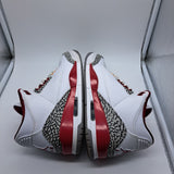 Jordan 3 Cardinal Red - size 8.5
