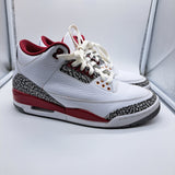 Jordan 3 Cardinal Red - size 9.5