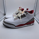 Jordan 3 Cardinal Red - size 9.5